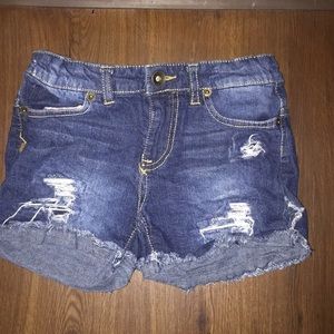 Size 8 ripped jean shorts
